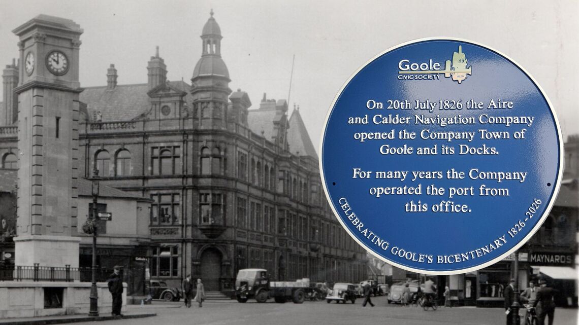 Blue Plaque to commemorate Aire and Calder Navigation Company