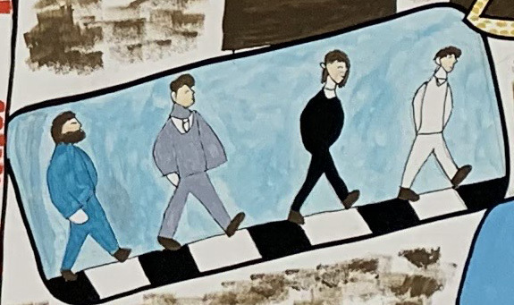 Mural detail Beatles